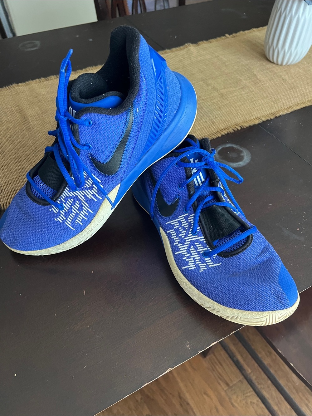 Nike Royal Blue and Black Basketball Sneakers